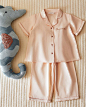 Zara Home 儿童家居服套装棉质粉色宝宝睡衣上衣裤子 42680117620-tmall.com天猫
