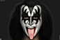 Gene Simmons from Kiss, , HosseinDiba - CGSociety