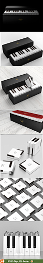 Latona Marketing designed this "Piano Package" containing baked goods from Japan's Perle cakes.