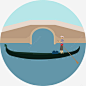 中国风江南水乡特色摆渡船图标 船舶 道路桥梁 UI图标 设计图片 免费下载 页面网页 平面电商 创意素材