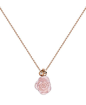 ROSE DIOR PRÉCATELAN吊坠，粉金，镶有钻石和粉色水晶。