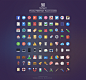 90 Royalty Free, Pixel-Perfect Flat Icons on Behance