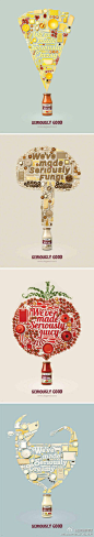 亨氏(Heinz)调味品系列创意广告，视觉打动人的味觉。@北坤人素材