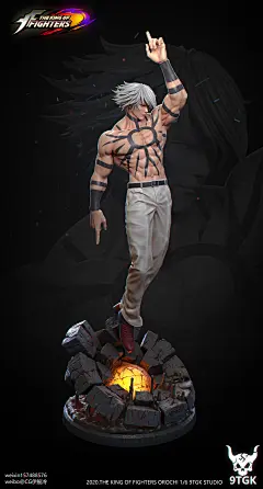 拳皇大蛇  Orochi オロチ, 伊 般冷 : 拳皇大蛇这个角色我非常喜欢，当年在游戏厅中我总是打不过他，兜里又没钱买游戏币。