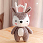 钩针毛线麋鹿创意手工DIY编织材料包玩偶针织娃娃手作勾线制作兔-tmall.com天猫