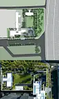 成都玺宸上院 主入口大门利用立体主义手法打造层次丰富的叠水水景，以东方玉石演绎漂浮的翠玲珑主题雕塑，表现精厚简雅的美学气质。入口门廊被前广场 ...