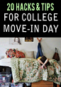 College move in day in is the worst, these hacks will help ease the pain for moving in days in college. From packing to storage we have the right college move in day hacks for you. #DiyDecorCollege
