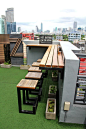 Roofdeck bar at the Z. Where to Stay in Manila: Z Hostel, Poblacion, Makati, Philippines: 