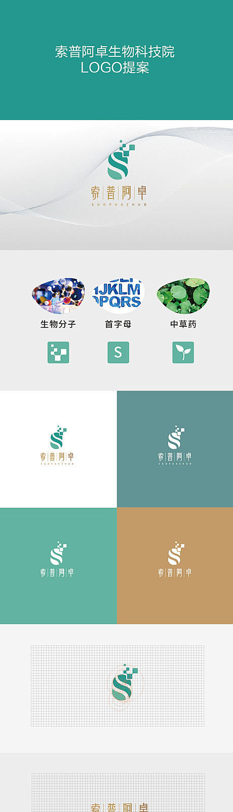 生物科技logo提案VI设计-源文件