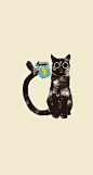 黑猫喝咖啡

 尾巴,黑猫,咖啡,手机壁纸 #素材#