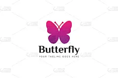 butterfly logo and icon