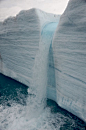 Iceberg waterfall.