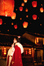 天官赐福 上元安康_人像_颇可网,人像,少女,古风,元宵节,汉服,我要上开屏,SPC大赛人物组,夜景人像
