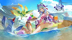原神壁纸（梦见月瑞希生日快乐） - 哔哩哔哩