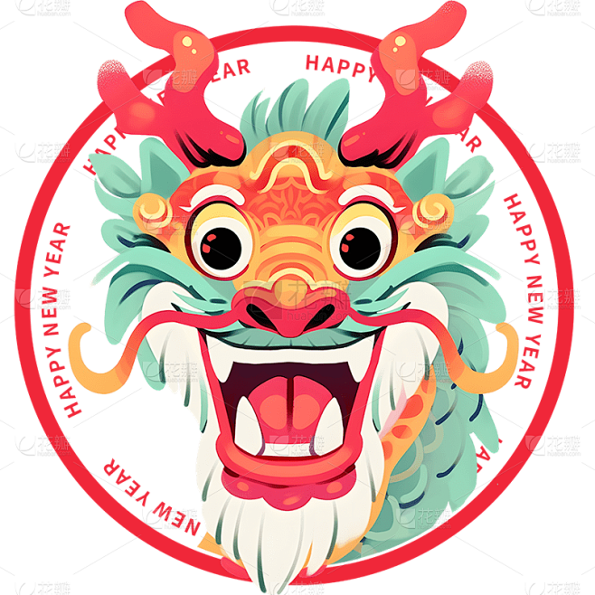 春节龙年新年过年新春除夕中国风中式国潮国...