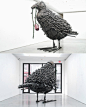 willryman.com Bird by Will Ryman (2012), Steel nails, 144 x 192...
