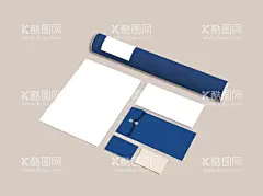 纸桶信封A4纸名片  - 源文件下载【酷图网】高端,质感,蓝色,女性,护肤品,化妆,美妆,香水,品牌,形象,VI,样机,提案,PSD,素材