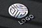 逼真金属logo设计样机designshidai_yj857
