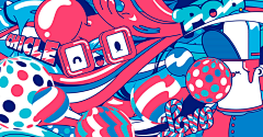 hanson-冯汉军采集到C-插画-嘻哈风