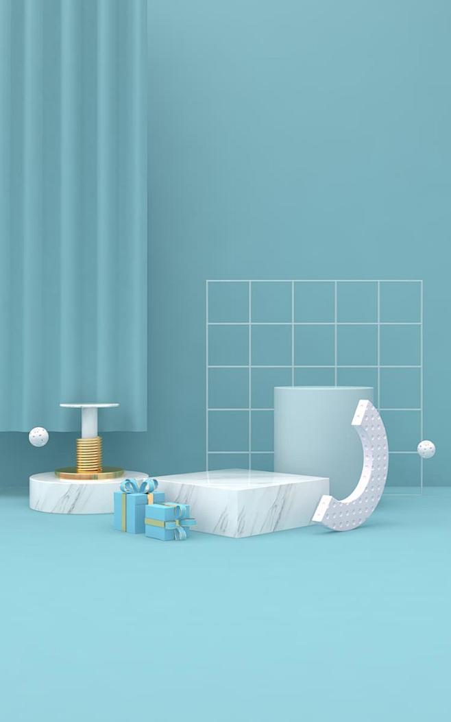 C4D 渲染 电商场景 大促 C4D首页...