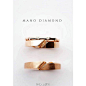 韩国首饰品牌Mano Diamond。这样子的戒指款式无论当婚戒还是对戒都超美啊！！！@北坤人素材