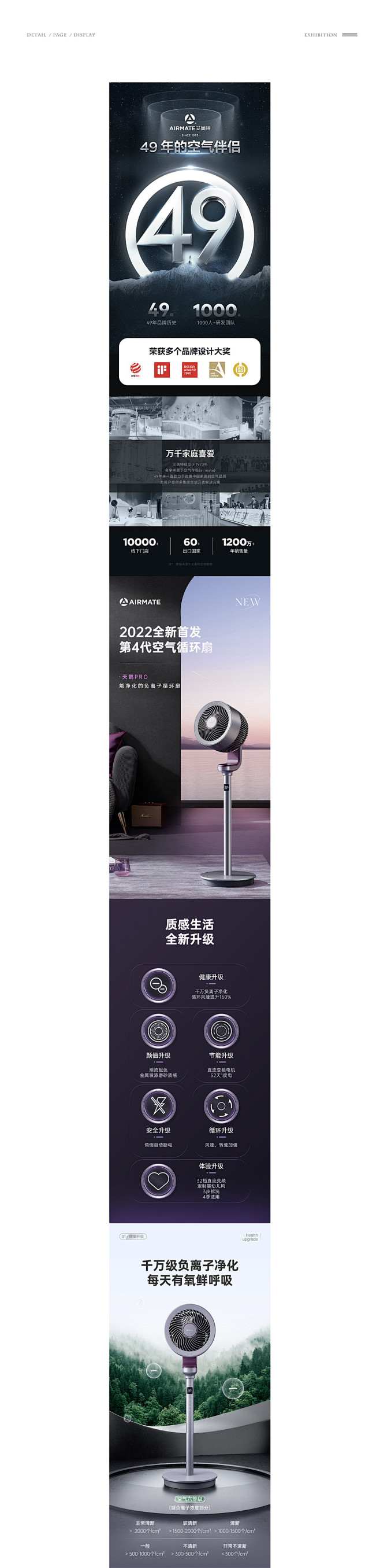 电商详情页设计 | 艾美特风扇 | 家用...
