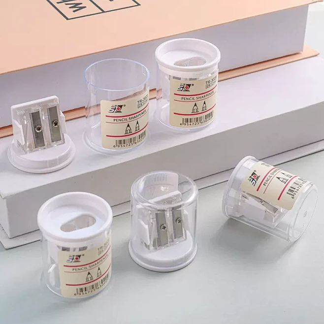 无印风透明双孔卷笔刀学生圆形削笔器素描铅笔创意儿童便携转笔刀-淘宝网图片_物 || 卷笔刀图片素材-花瓣网