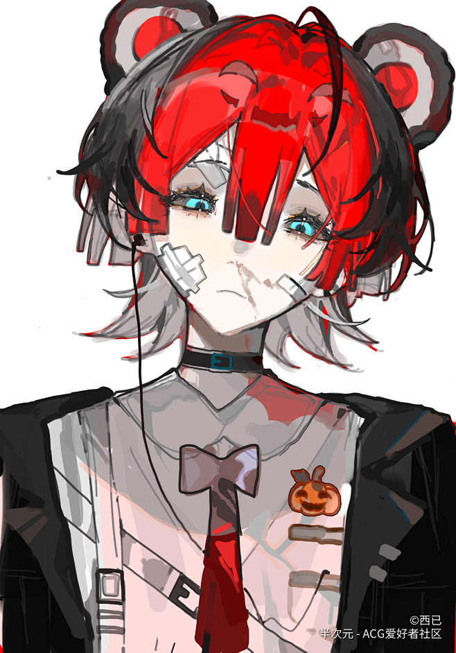 红发 头像 病娇 伤