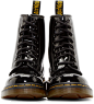 Dr. Martens Black Patent 8-Eye 1460 Boots