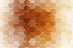 古铜色六角壁纸。矢量插图设计。