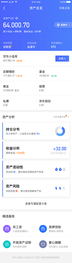 偷吃蛋糕的小熊采集到APP-金融页面