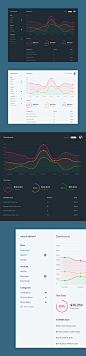 Sales Report : Made this conceptual dashboard design to test colours from the new colour palette I’ve been working on recently.