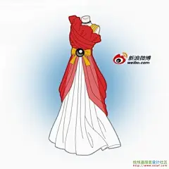 设计师为各大知名站logo设计晚礼裙手稿图|时装画/插画/动漫 - 服装设计论坛 - 服装设计 时尚之颠 xxtef.com@北坤人素材