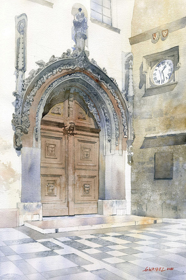 国外街道插画设计