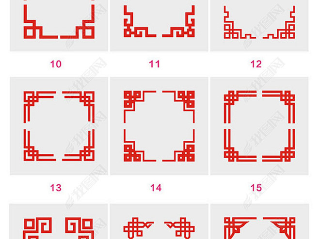 中国传统边框纹样的 搜索结果_360图片