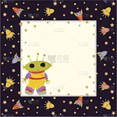 婴儿贺卡或框架的地方文字