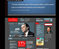 The Economist Media Website on Behance