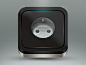 Dribbble - Power Socket / iPhone Icon by Saturized