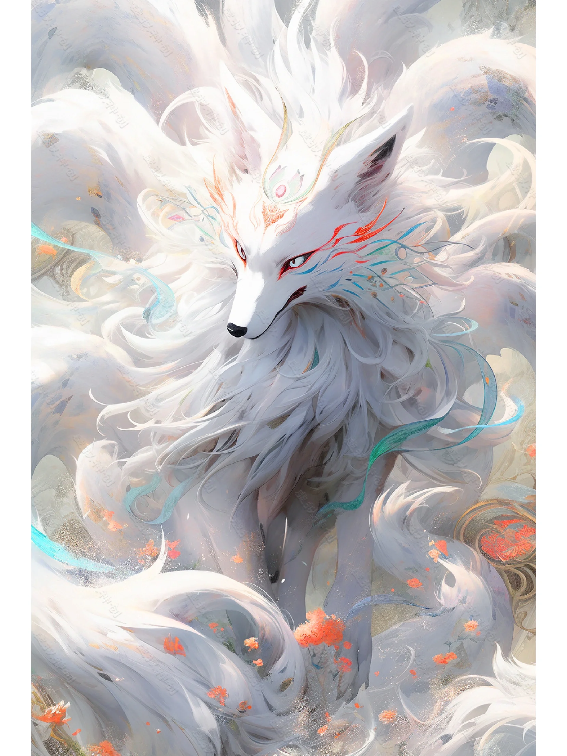 九尾狐，青丘九尾，通天神聚