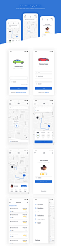 打车类app ui源文件下载，sketch源文件