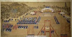 郎世宁——《万树园赐宴图》欣赏  |  
清|郎世宁(1688.7-1766.7)，意大利人，原名朱塞佩·伽斯底里奥内，生于意大利米兰，清康熙帝五十四年(1715)作为天主教耶稣会的修道士来中国传教，随即入宫入如意馆，为清代宫廷十大画家之一，历经康、雍、乾三朝，极大影响了康熙后的清代宫廷绘画和审美趣味。 