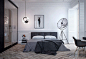 40平小户型现代简约风格单身公寓室内装修_土巴兔装修效果图