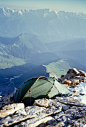 travelingcolors:High Camp on Ushba | Georgia (by Peter Schoen)