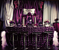 紫色的婚礼接待区布置--汇聚婚礼相关的一切