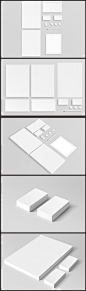 VI设计 智能VI模板 效果图 白色 简单 企业VI 空白VI模板 智能贴图 名片 信封 效果图 设计 PSD源文件 素材下载 文件袋 档案袋