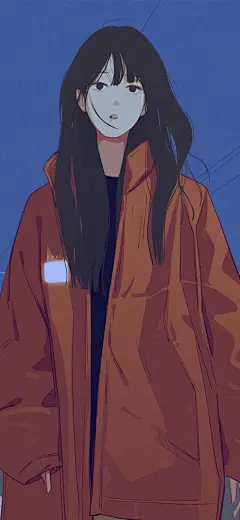 超好看的人物插画壁纸 画师：卡西MDuo ​ - 堆糖