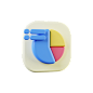 Pie Chart 3D Illustration