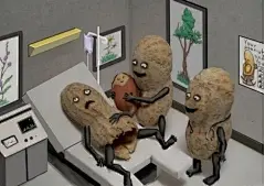 小花生宝宝~
小花生穿黑丝袜~（不这么搞笑，又不会怀孕……）