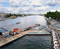 俄罗斯 |接地物体 |苏美尔至
漂浮游泳池位于莫斯科市中心，横跨莫斯科河
