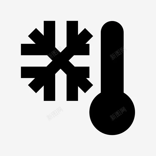 寒冷温度计雪花图标 雪花 霜冻 icon 标识 标志 UI图标 设计图片 免费下载 页面网页 平面电商 创意素材-花瓣网